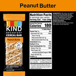 KIND Breakfast Cereal Bars, Gluten Free Snacks, Peanut Butter, 9.3oz Box (36 Bars)