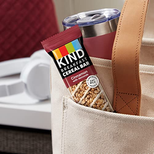 KIND Breakfast Cereal Bars, Gluten Free Snacks, Peanut Butter, 9.3oz Box (36 Bars)