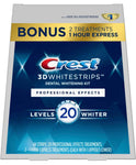 Crest 3D Whitestrips, Professional Effects, Teeth Whitening Strip Kit, 44 Strips, 22 Count Pack