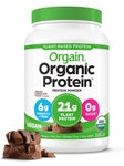 Orgain Organic Vegan Protein Powder, Creamy Chocolate Fudge - 21g of Plant Based Protein, Non-GMO, 2.03 Pounds