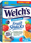 Welch's Fruit Snacks, Mixed Fruit, Gluten Free, Bulk Pack, 0.9 oz Individual Single Serve Bags 40 Count (Pack of 1)